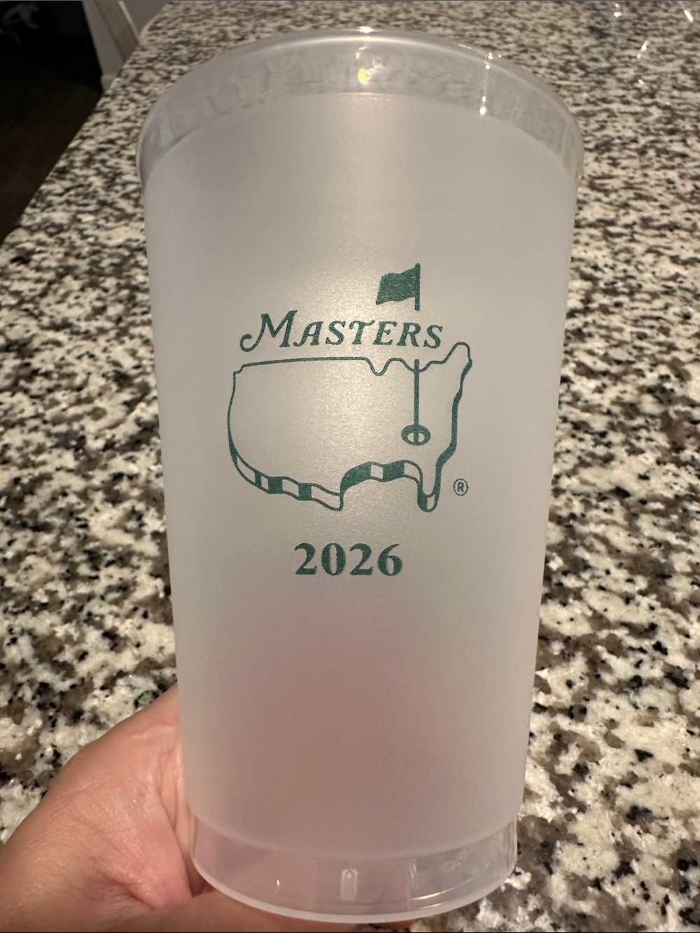 2026 Masters Tournament Plastic Cup Set of 4
